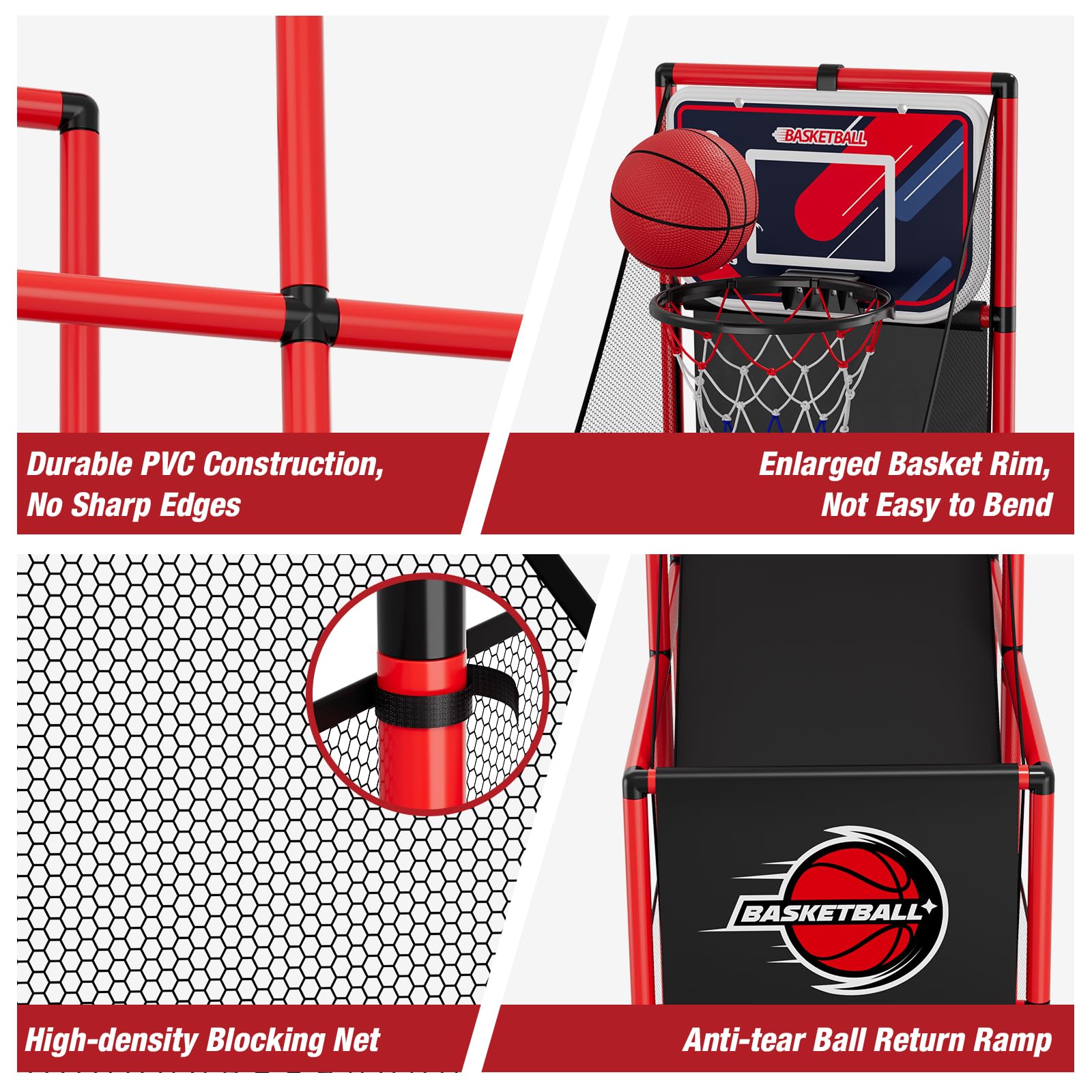 HYES backboard made of sturdy plastic for long lasting use.