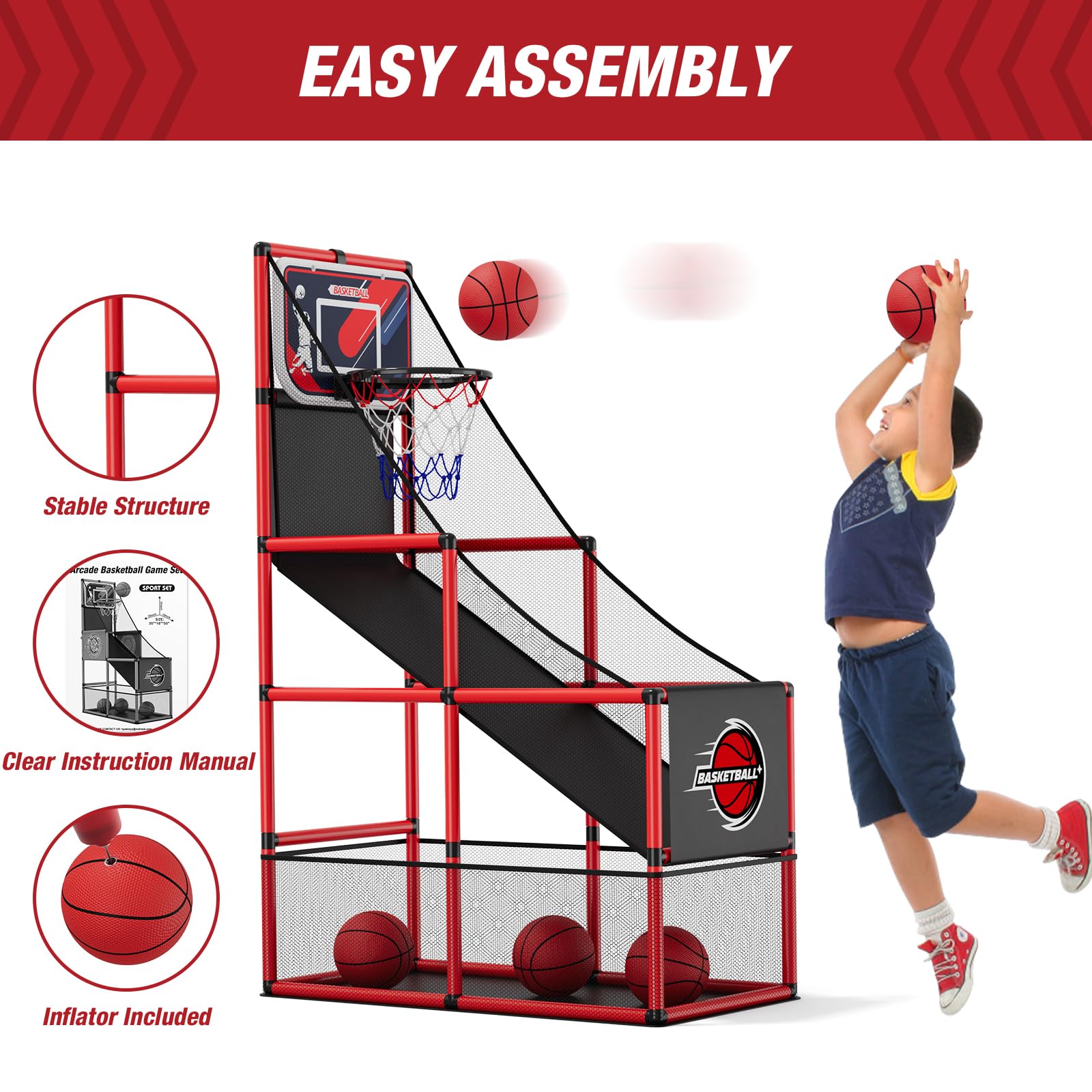 HYES durable construction ensures safe play during indoor and outdoor sessions.