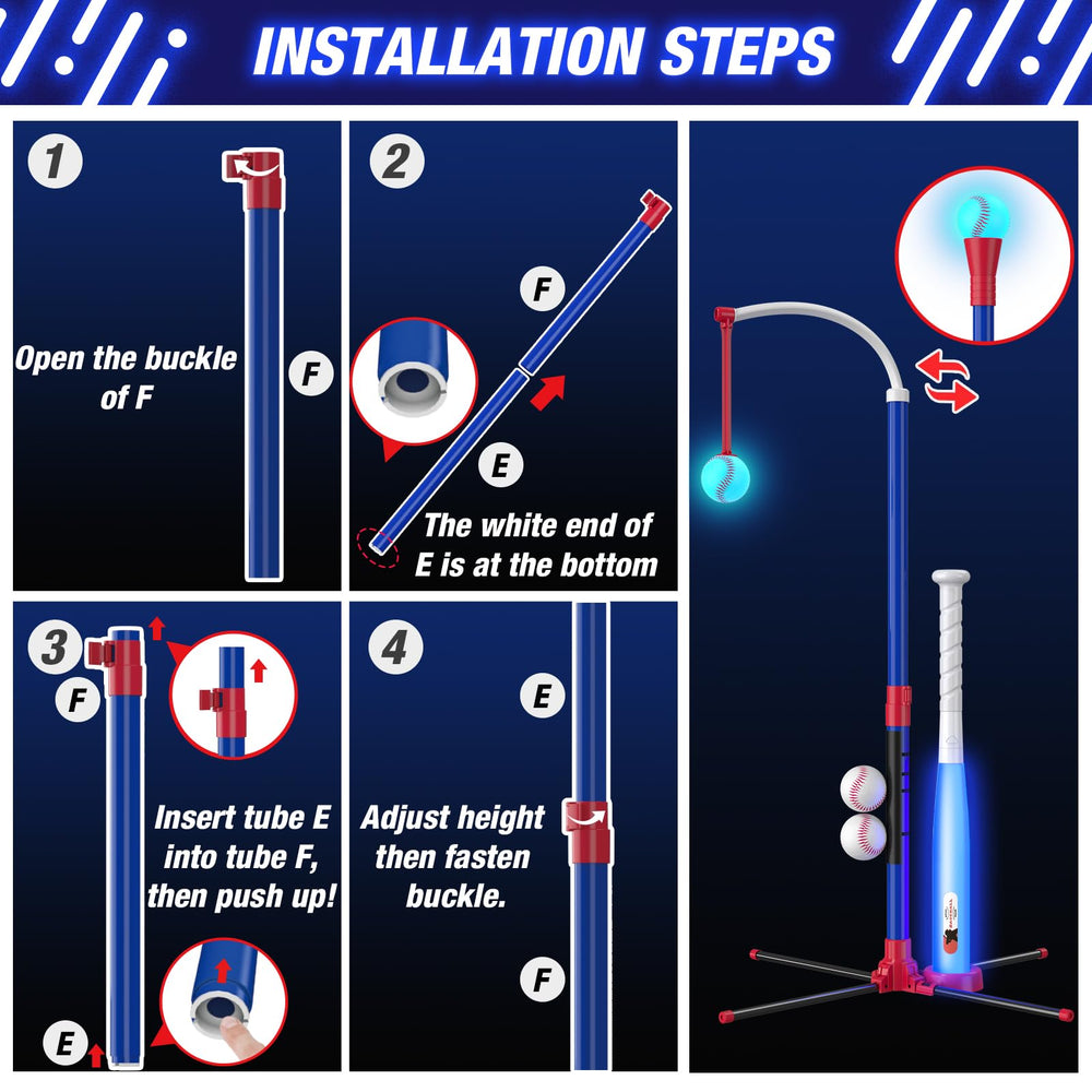 HYES bat handle doubles as a portable outdoor light.