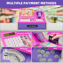 HYES pink cashier promotes colorful, interactive play for birthdays and playdates