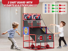 HYES two-dart cloths with six darts and sticky balls for quick aiming challenges