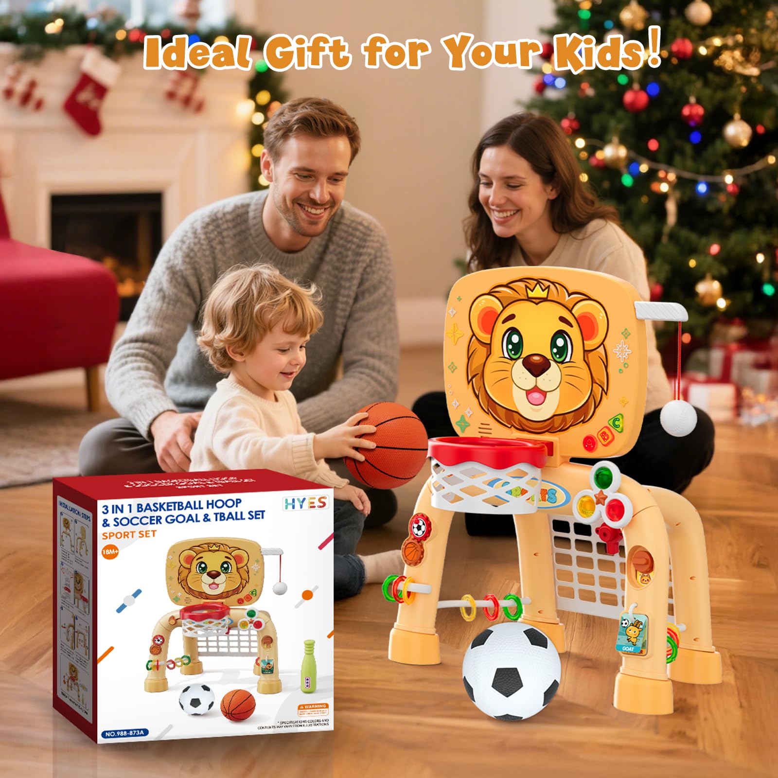 HYES flip pictures and sliding switches spark curiosity and fine motor skills.