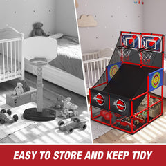 HYES height-adjustable pillars suit growing kids, 44 to 55 inches