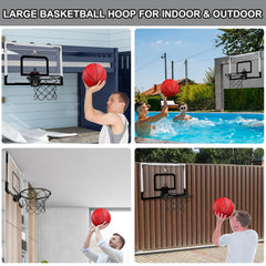 HYES included mini and full-sized basketballs for family play