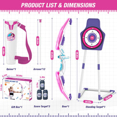 HYES indoor-outdoor archery toy for flexible play spaces.