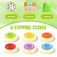HYES six-stone setup supports gross motor skills through fun movement.