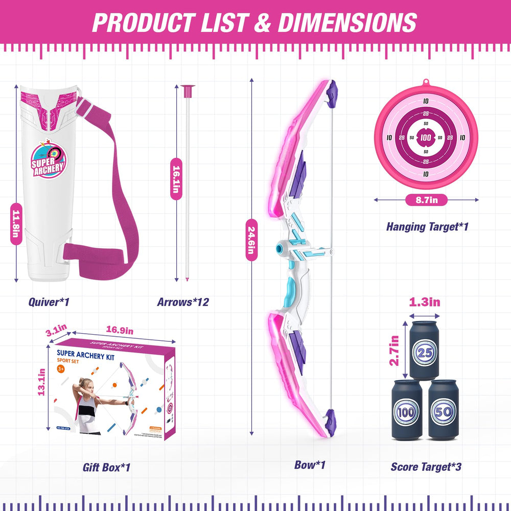 HYES kids archery set supports active outdoor and indoor play