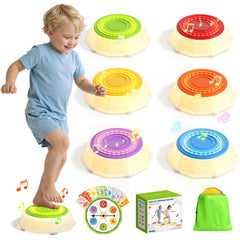 HYES light-up stepping stones six-pack illuminate play and balance training.