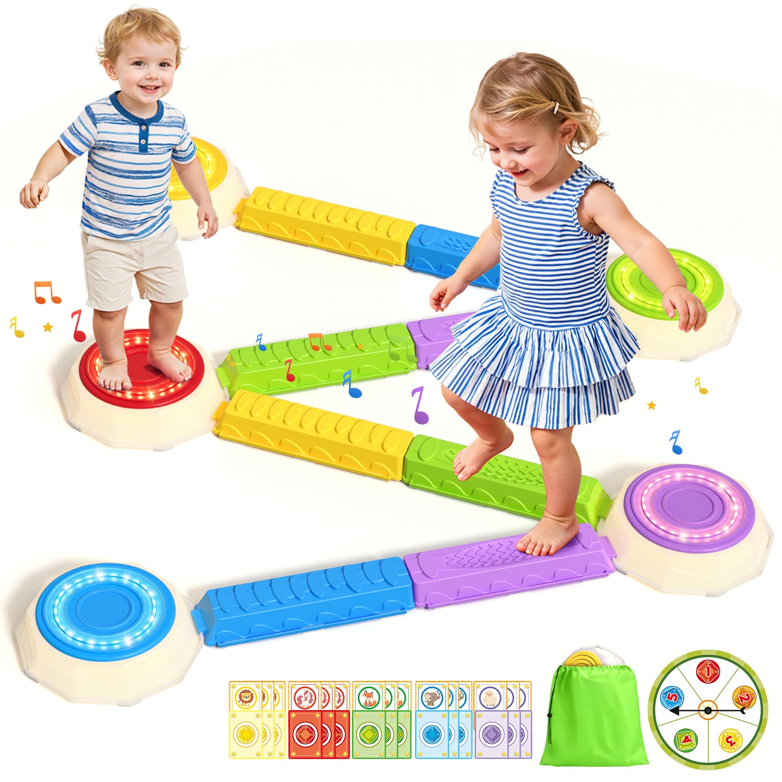 HYES light-up stones with piano tones illuminate playtime and rhythm exploration