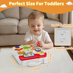 HYES Montessori Busy Board light-switch area sparks cause-and-effect play