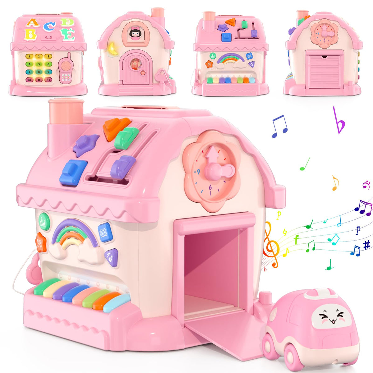 HYES musical house front view inviting imaginative play and learning