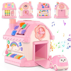 HYES musical house front view inviting imaginative play and learning