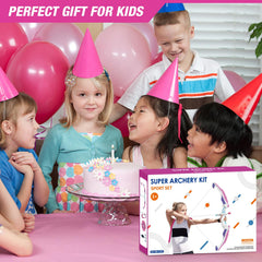 HYES purple archery set with vibrant design that motivates active play.