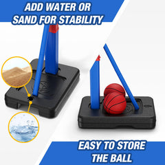 HYES stable triangular base for steady play during energetic shots.