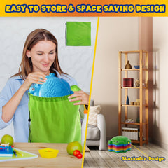 HYES stepping stones colorful set supports color recognition during playtime.