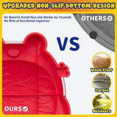 HYES stepping stones washable and stackable for easy storage.