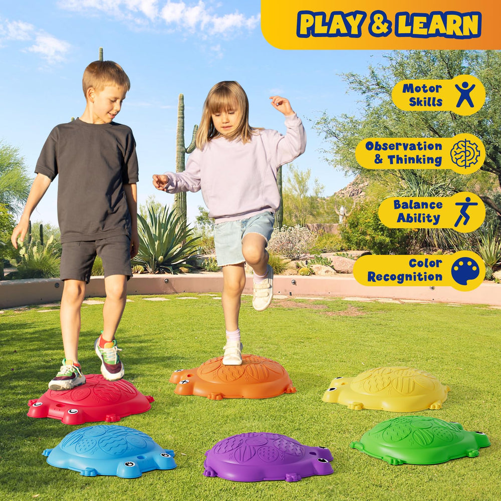 HYES stepping stones easy clean feature helps quick maintenance after messy play.