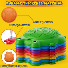 HYES stepping stones non-slip design keeps kids safe on carpet, grass, or bare feet.