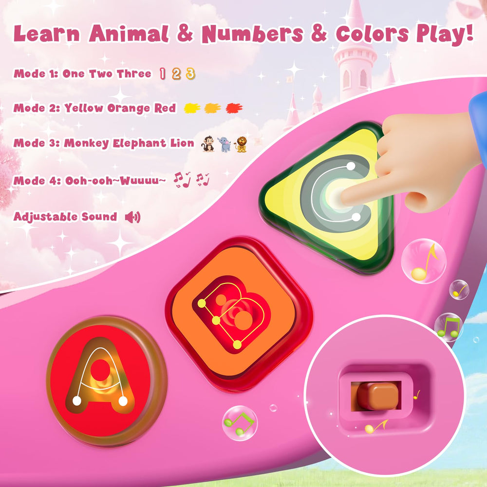 HYES toddler baseball bat 3in1 supports early hand-eye coordination.