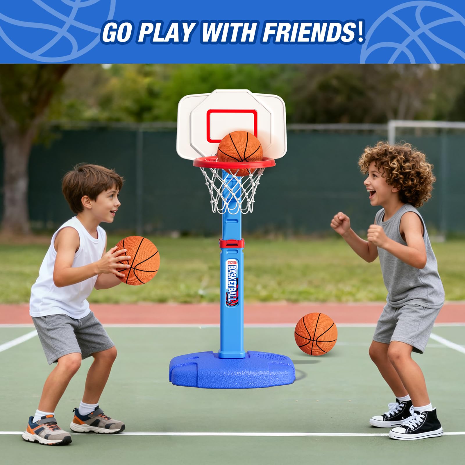 HYES Ball pump included for fast inflation and ready-to-play sessions.