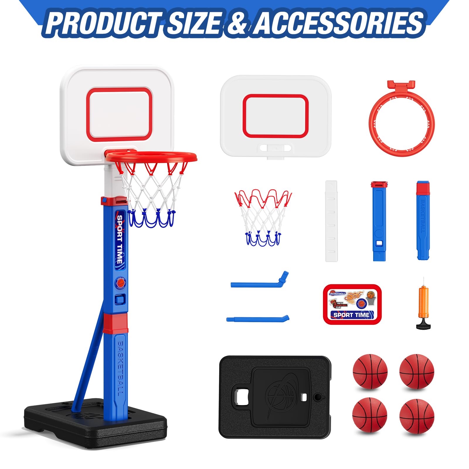 HYES hoop is suitable for both indoor and outdoor environments for versatile play.