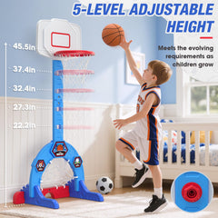 HYES toddler soccer goal supports outdoor kicking practice.