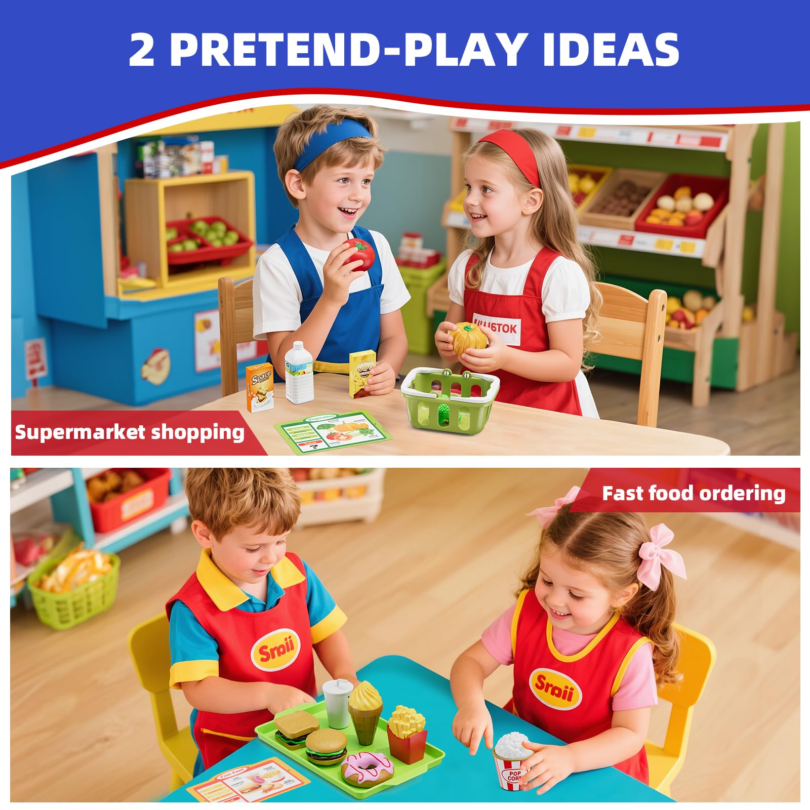 HYES play money kit with bills and coins enhances pretend shopping and math practice