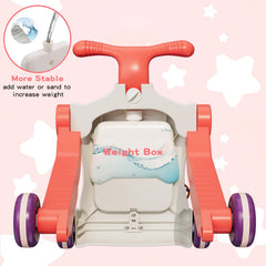 HYES Upgraded 5-in-1 activity center with basketball hoop for motor play
