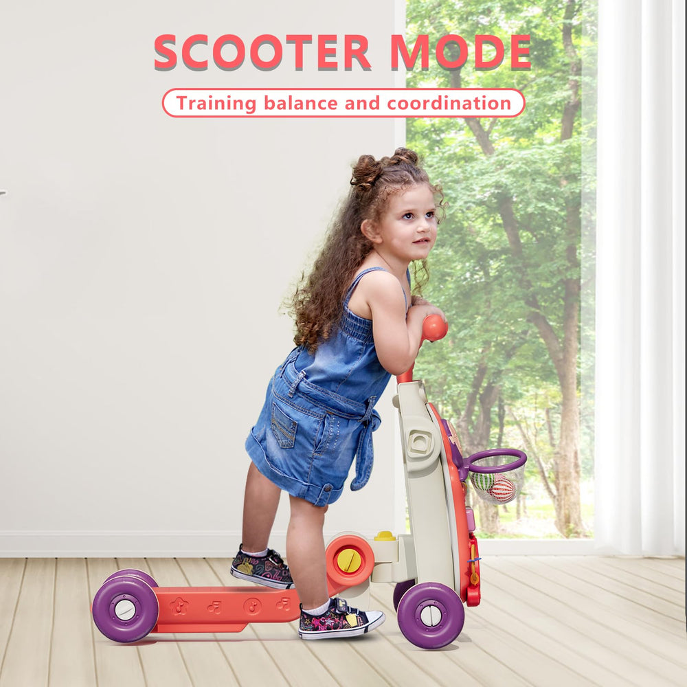 HYES Upgraded 5-in-1 walker built from durable non-toxic ABS