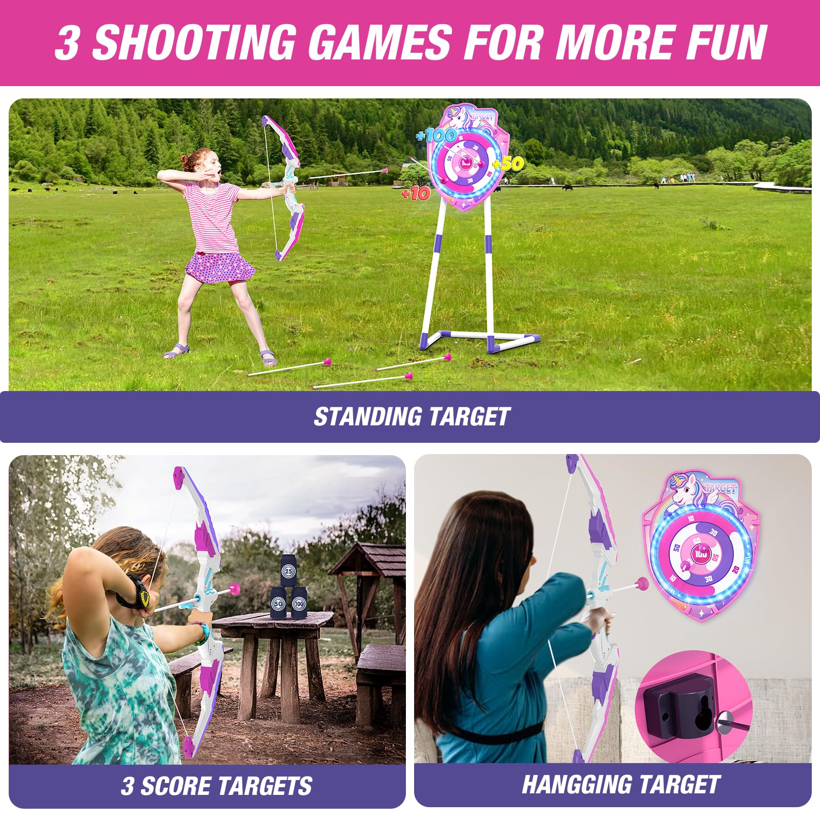 HYES wall-mounted target setup for flexible play spaces