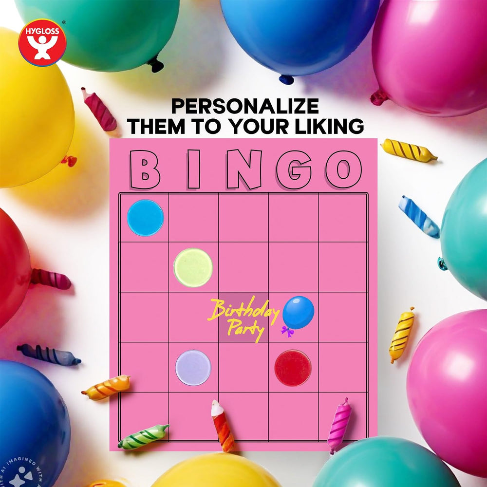 Hygloss bingo cards made in USA supporting local manufacturing.