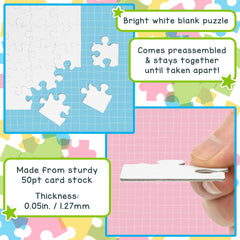 Hygloss puzzles arrive preassembled for quick decorating projects