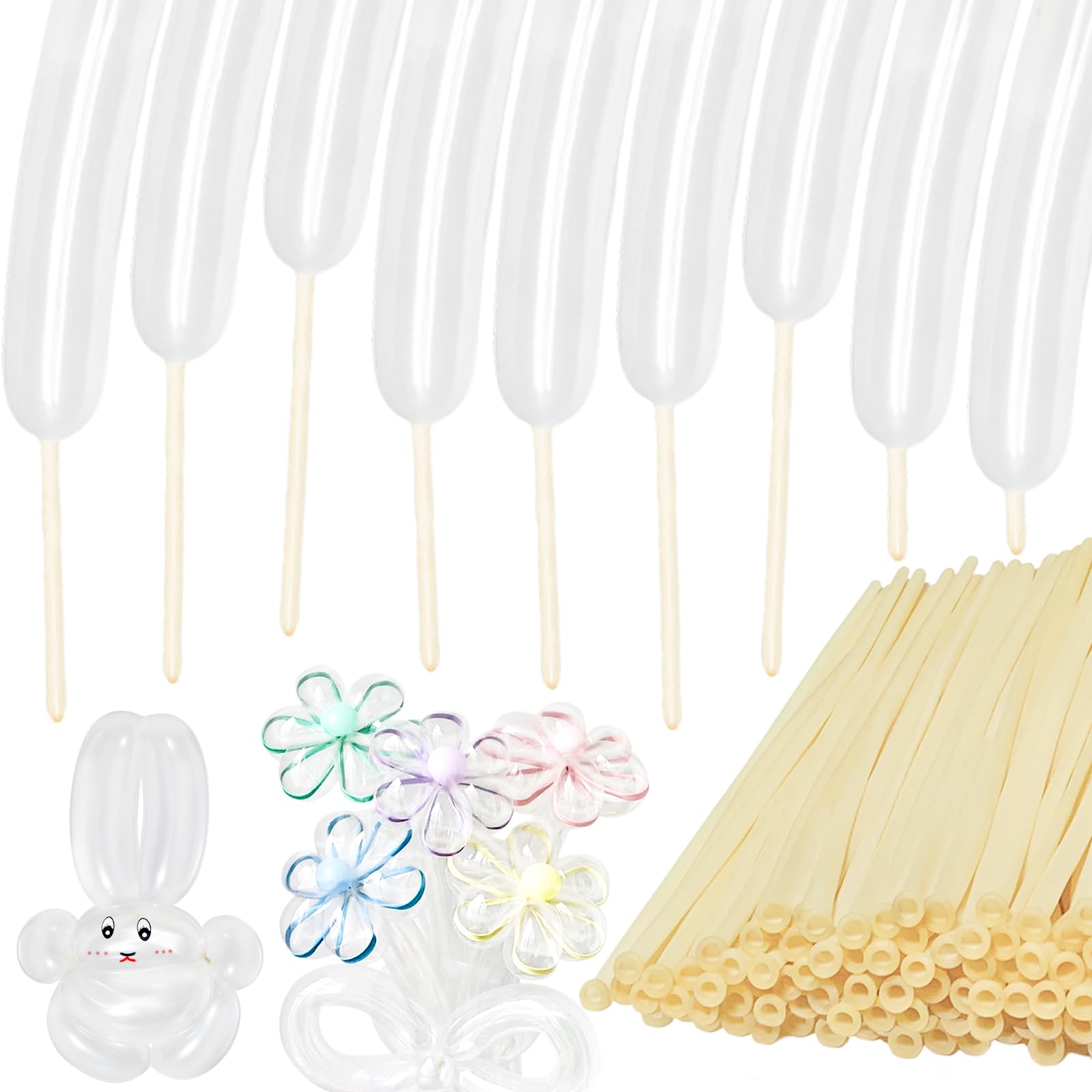 HYKJNBW clear 260Q balloons for arch decorations and weddings