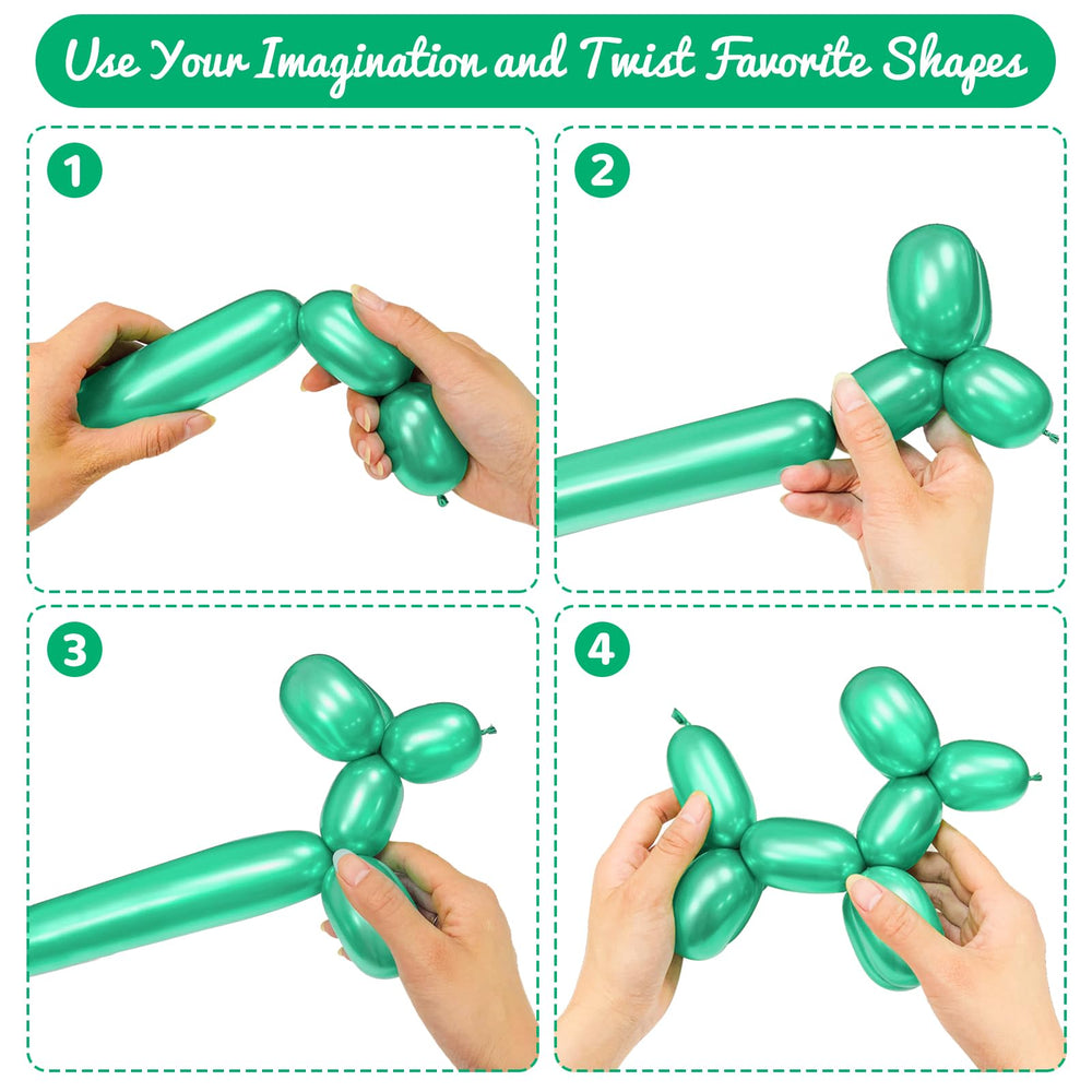 HYKJNBW balloon animals twisting demonstrates versatile crafting with reliable material.