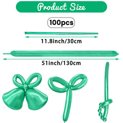 HYKJNBW long skinny twist balloons ideal for creative shapes and durable twisting.