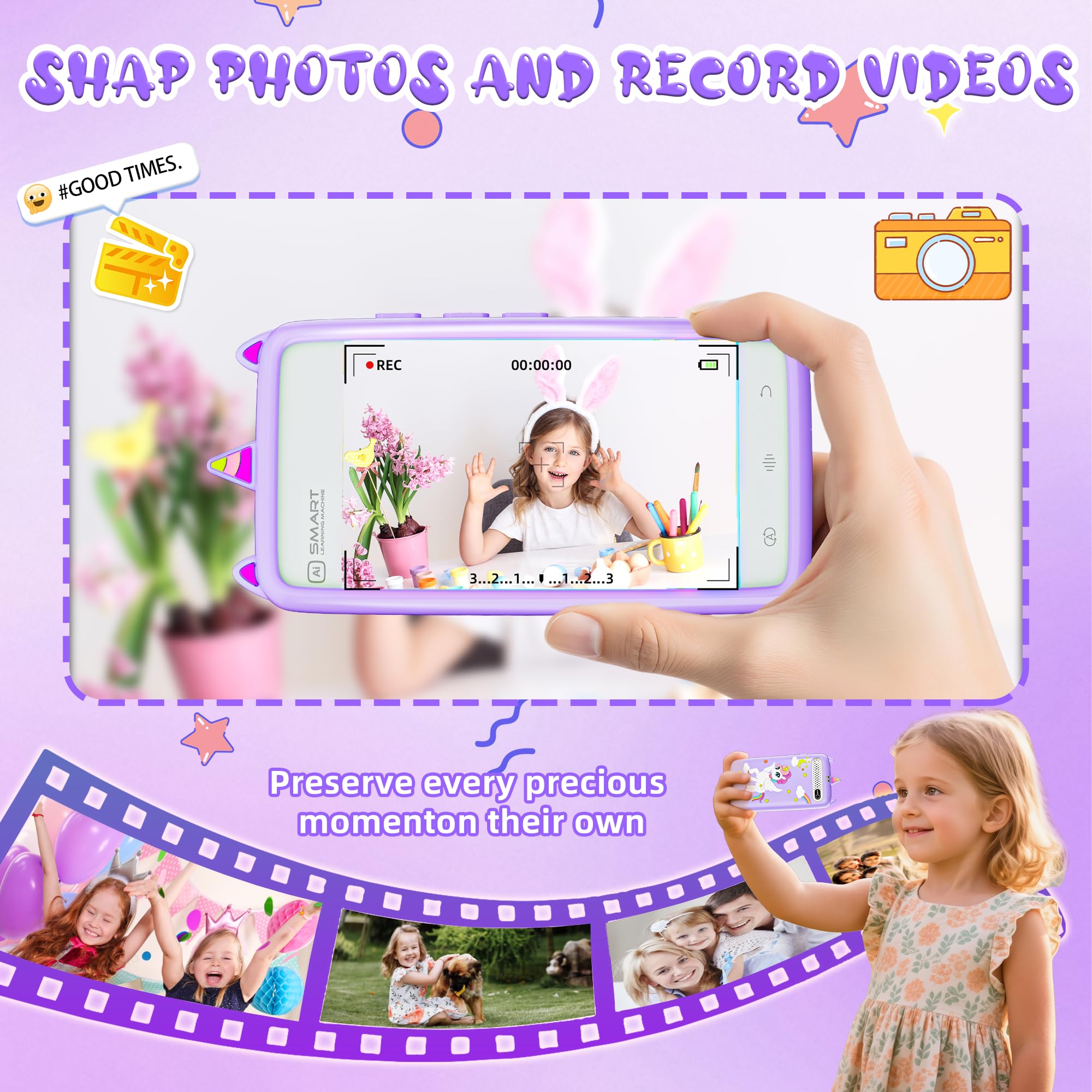 Hylmpda Kids Smart Phone stickers for personalized content and creativity.