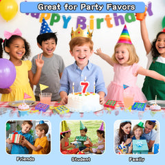 Hymaz 24pcs tac tac toe favors for gifts and classroom prizes.