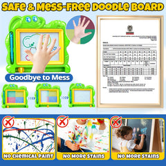 Hymaz erasable doodle board—swipe erase for endless fun.