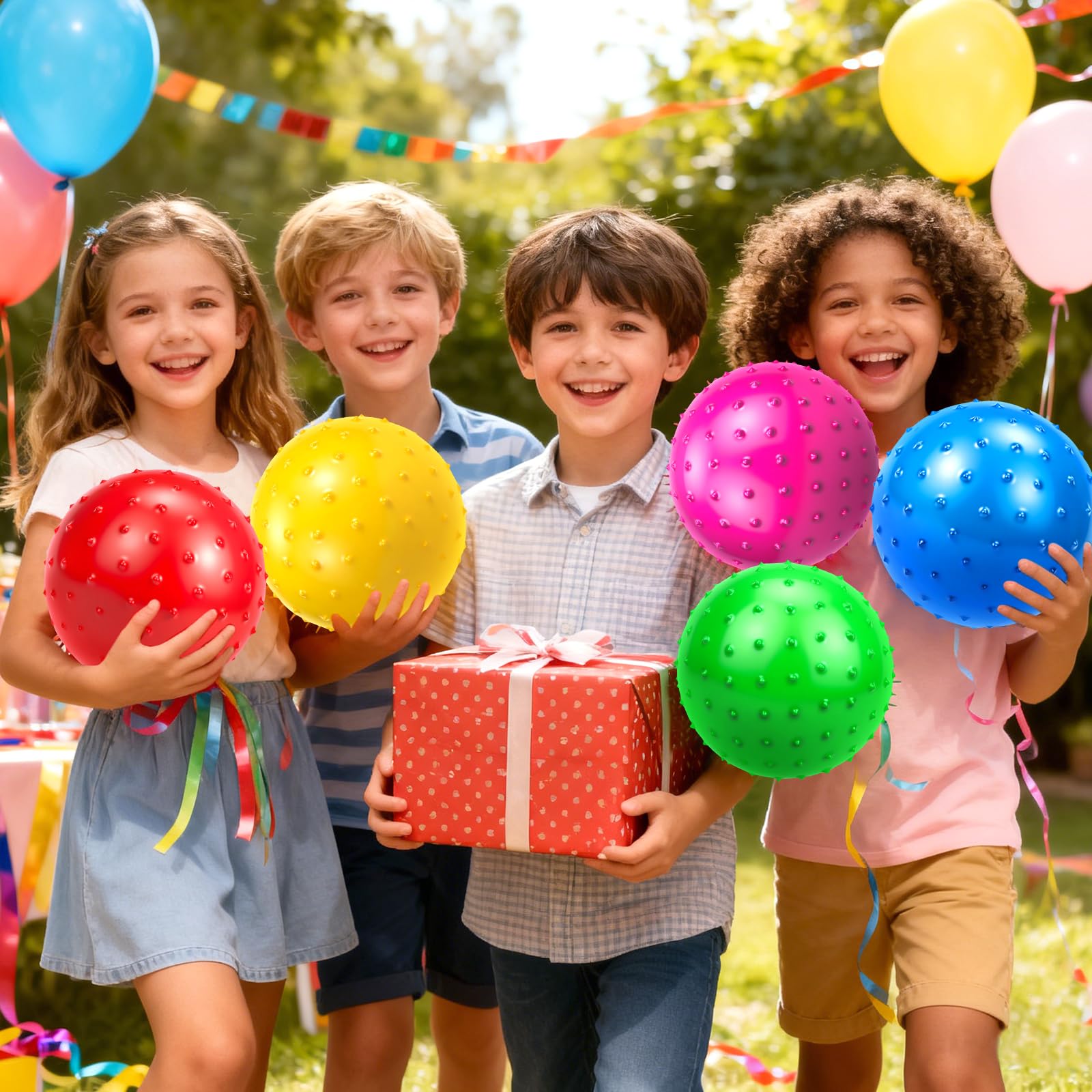 Hymaz Knobby Balls are ideal for beach and yard bounce games
