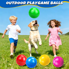 Kids enjoy indoor outdoor play with bright Hymaz balls