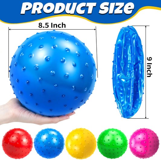 Hymaz Knobby Balls with pump included for easy inflation and deflation
