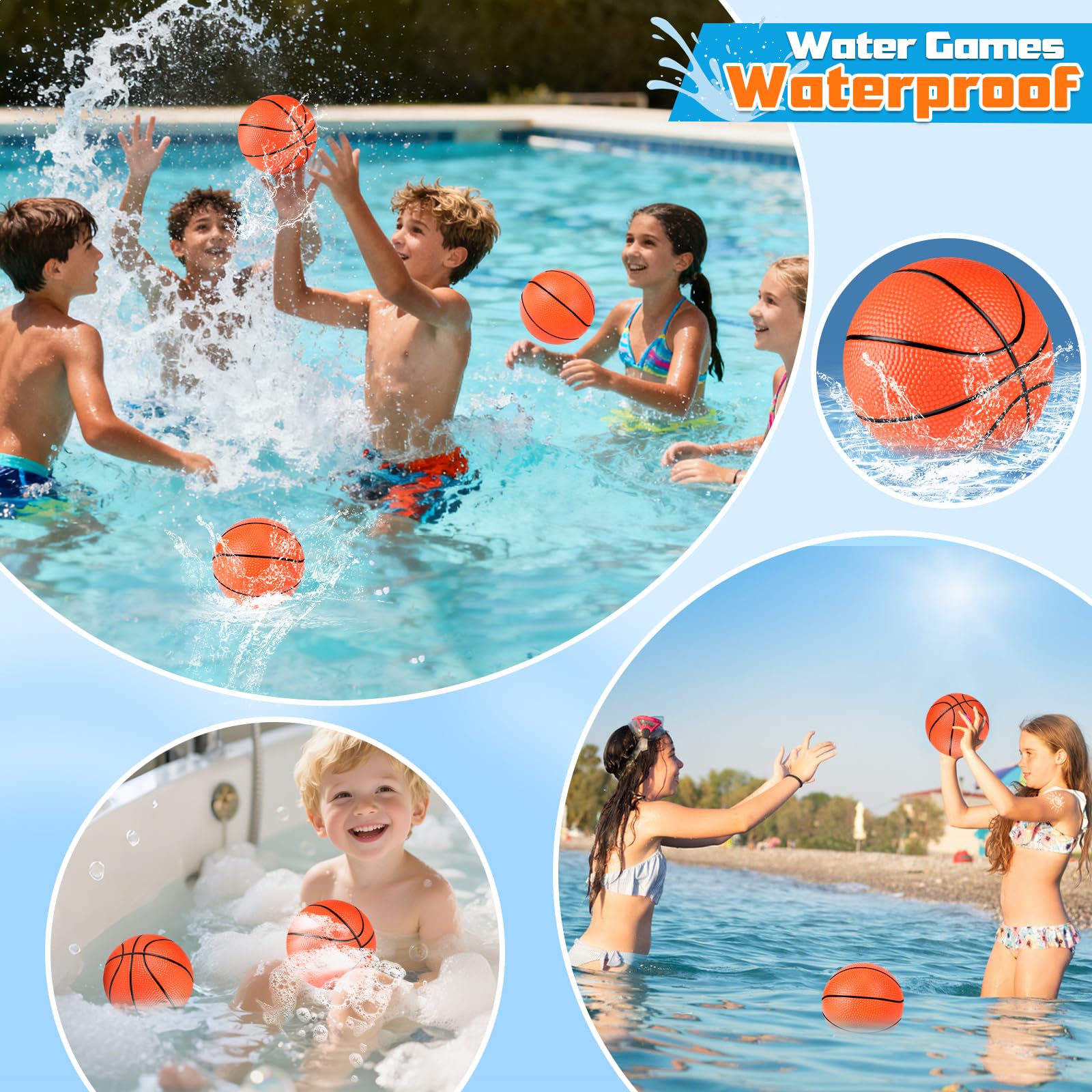 Hymaz mini basketballs ball-party-05: perfect as party favors and classroom prizes