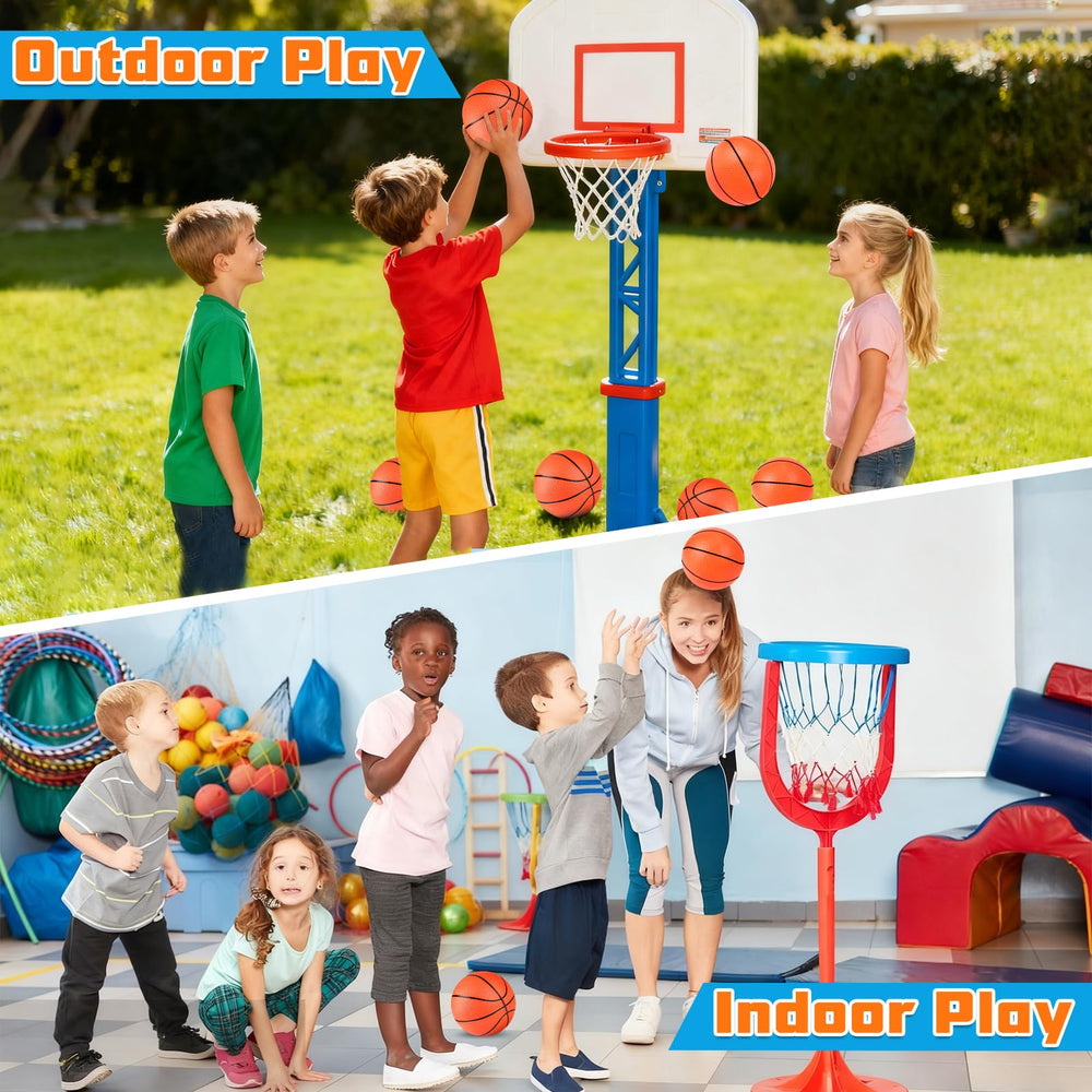 Hymaz mini basketballs ball-pool-06: lightweight and portable for travel and games