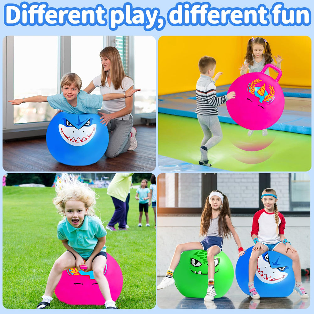 Hymaz party-friendly hopper ball boosts group games at school or parties.