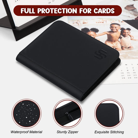 HYMENEX Toploader Binder back view highlights durable PU for long-lasting protection.