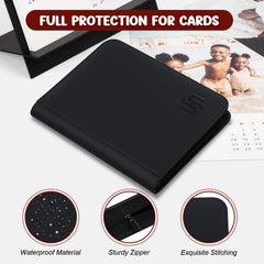 HYMENEX Toploader Binder back view highlights durable PU for long-lasting protection.