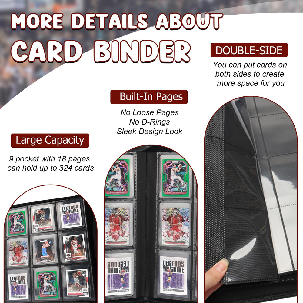 Pocket size 3.3 by 4.5 inches fits standard trading cards securely.