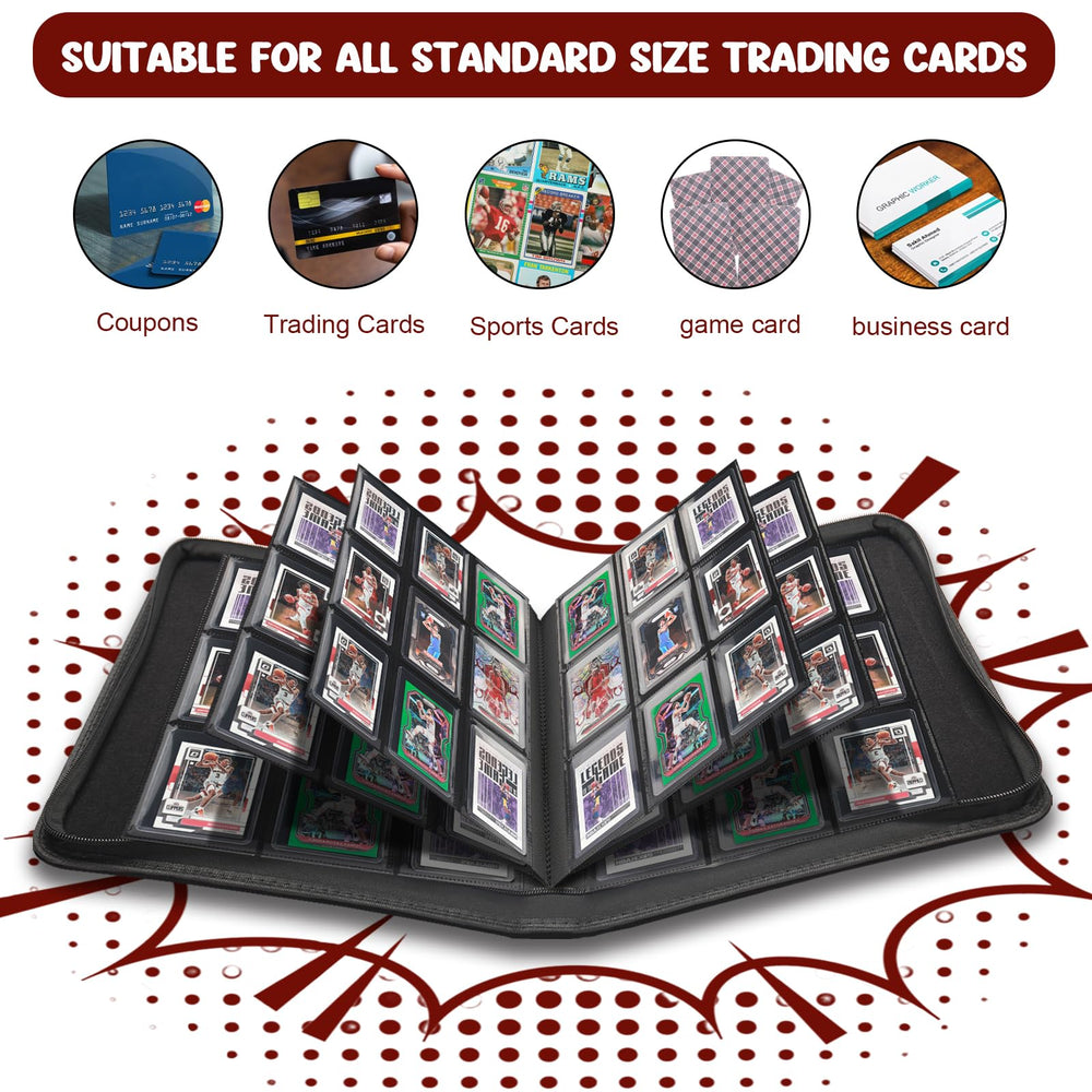 Side-loading design prevents cards from slipping out.