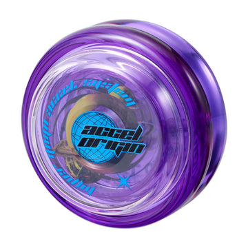 Hyper Yoyo Accel Origin Cosmo Purple body, clear purple design for eye-catching practice sessions.
