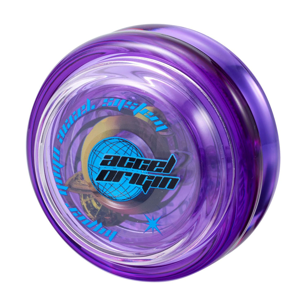 Hyper Yoyo Accel Origin Cosmo Purple body, clear purple design for eye-catching practice sessions.